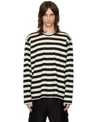 Junya Watanabe - Off- Wool Stripe Long Sleeve T-Shirt - Lyst