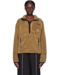 The North Face - Tan Extreme Pile Sweatshirt - Lyst