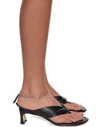 BY FAR - Dasha Nappa Leather Heeled Sandals - Lyst
