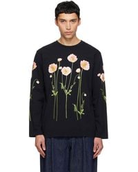 Simone Rocha - Poppy Field Print Long Sleeve T-Shirt - Lyst