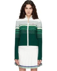CASABLANCA - Boucle Stripe Zip‑Up Track Jacket - Lyst