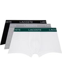 Lacoste - Three-pack Multicolor Briefs - Lyst