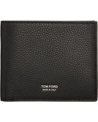 Tom Ford - Soft Grain Leather T Line Classic Bifold Wallet - Lyst