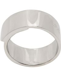 A.P.C. - . Silver Charly Fine Ring - Lyst