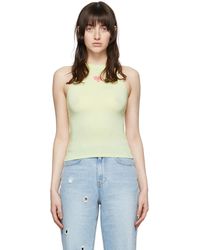 SJYP - Green Rayon Tank Top - Lyst