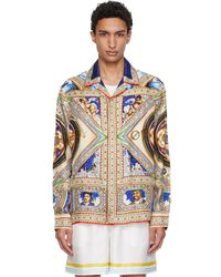 CASABLANCA - 'Plafond Orne De Musique' Silk Shirt - Lyst
