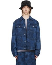 Feng Chen Wang - Dragon Denim Jacket - Lyst