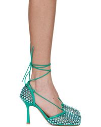 Bottega Veneta - Sparkle Stretch Web Heels - Lyst