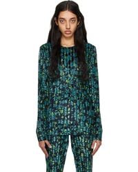 Stine Goya - Black & Green Vanessa Blouse - Lyst