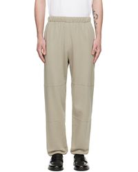 Lady White Co. - Lady Co. Taupe Panel Lounge Pants - Lyst