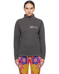 ERL - Gray Printed Long Sleeve T-shirt - Lyst