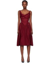 Vivienne Westwood - Burgundy Sunday Midi Dress - Lyst