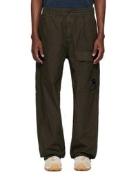 C.P. Company Microreps Boxy Lens Cargo Pant in Brown for Men | Lyst