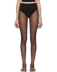 Gucci Black Logo Band Tights