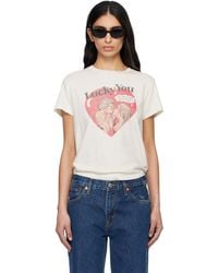 RE/DONE - Off- Classic 'Lucky You' T-Shirt - Lyst