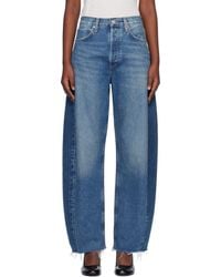 Agolde - Luna High Rise Pieced Taper Jeans - Lyst