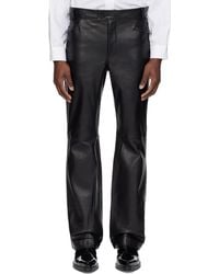 Ernest W. Baker - ブラック フレア レザーパンツ - Lyst