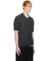 メンズ The Row グレー Bryson ポロシャツ グレー | Lyst