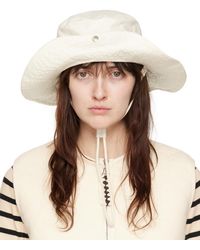 Jil Sander - Off-white Bucket Beach Hat - Lyst