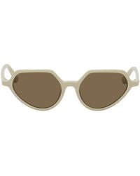 Dries Van Noten - Off-white Linda Farrow Edition Cat-eye Sunglasses - Lyst