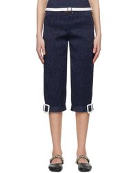 Super Yaya - Pantacourt With Belts Trousers - Lyst