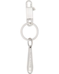 Rick Owens - Porteclé Argenté À Breloque En Forme De Goutte - Lyst
