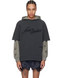 Acne Studios - ブラック リラックスフィット ロゴ Tシャツ - Lyst