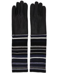 BED j.w. FORD Lambskin Knit Gloves - Black