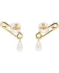 Vivienne Westwood Heather Stud Earrings in Metallic | Lyst