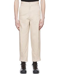 ADER error Cotton Lorde Pants in Purple for Men Mens Clothing Trousers Slacks and Chinos Casual trousers and trousers 