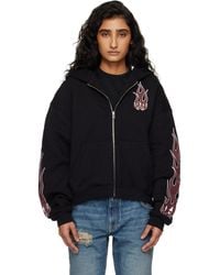 Amiri - Flames Zip Hoodie - Lyst