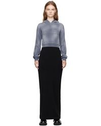 we11done - Layered Hoodie Maxi Dress - Lyst