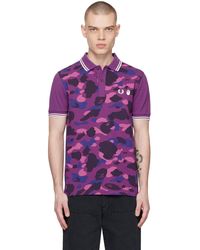 A Bathing Ape - Fred Perry Edition Camo Polo - Lyst