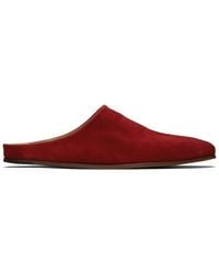 Rhude - Red Chateau Suede Mules - Lyst