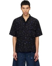 Sacai - Overdyed Floral Print Shirt - Lyst