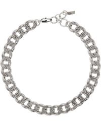 Marc Jacobs - Silver Monogram Chain Link Necklace - Lyst