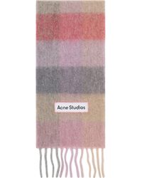 Acne Studios - Check Wool Scarf - Lyst