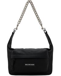 Balenciaga - Moyen sac raver noir à chaine - Lyst