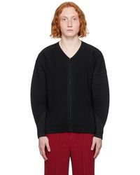 Homme Plissé Issey Miyake - Homme Plissé Issey Miyake Black Monthly Color September Cardigan - Lyst