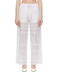 TOTEME - Monogram Crochet Pj Lounge Pants - Lyst