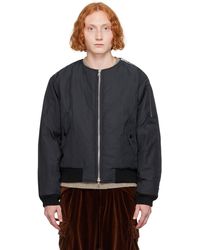 【Dries Van Noten】ネイビー Pixel Chain トラックジャケット navy-pixel-chain-printed-track