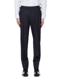 Tom Ford - Navy Super 120's Trousers - Lyst