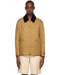 Burberry - Brown Polyester Jacket - Lyst
