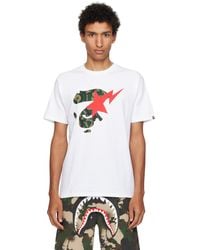 A Bathing Ape - Trial Camo Ape Face Sta T-Shirt - Lyst