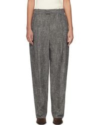 Bottega Veneta - Melange Viscose & Silk Trousers - Lyst