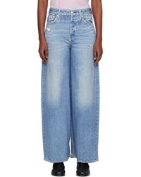 Rag & Bone - Jean Écourté Sofie Bleu En Miramar - Lyst