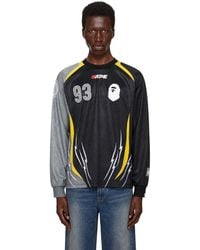 A Bathing Ape - Multi Logo Relaxed Fit Football Jersey - Lyst