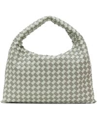Bottega Veneta - Green & Gray Small Hop Bag - Lyst