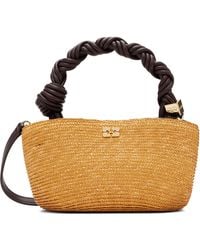 Ganni - Mini Bou Straw Bag - Lyst