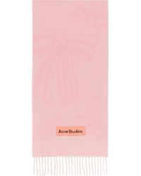 Acne Studios - ピンク カシミヤ ジャカード マフラー - Lyst